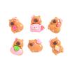 Novos Acessórios de Capivara Fofos de Desenho Animado DIY Feito à Mão Case de Celular com Cola de Creme Acessórios para Pente de Cabelo Acessórios de Cabelo Acessórios de Resina
