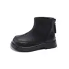 Botas para Niña 2026 Otoño/Invierno Nuevo Estilo Botas Martin para Niños con Felpa Botas de Cuero de Algodón Doble Estilo Coreano Niños Medianos y Mayores Botas Cortas de Princesa