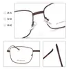 Armazones de Gafas Retro Ultraligeros Se Pueden Equipar con Lentes para Miopía Anti-Luz Azul Armazones de Metal para Gafas de Negocio para Hombres Fabricantes Venta al por Mayor