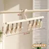 Tendedero de Calcetines con Múltiples Pinzas para Balcón, Dormitorio, Uso Doméstico, Tendedero Multifuncional Giratorio para Ropa Interior y Calcetines