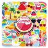 50 pegatinas de verano lindas de dibujos animados creativas impermeables decorativas para diario de mano tarjeta goo cuaderno pegatinas para taza
