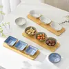 Juego de Platos para Condimentos Estilo Japonés Cambiado al Horno para Uso Doméstico Cerámica Plato Pequeño Plato para Salsa de Soja Vinagre Plato para Salsa de Dip para Hot Pot Plato para Snacks Venta al Por Mayor
