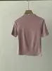 Omalai Suéter de Cuello Alto Medio Modal Suave Color Sólido Manga Corta Ajustado Camiseta de Capa Base Top 5865