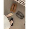 Sapatos de damasco com temperamento francês, sapatos de fada, primavera e outono de 2025, novos sapatos de verão suaves estilo Chanel, sapatos de leite para a noite