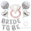 Boda Hispana Transfronteriza Globo Temporada de Bodas en EE.UU. Diseño de Fiesta de Boda en el Césped Traje de Globos de Anillo de Diamante