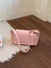 Nueva Moda Simple Retro Bolso de Axila con Remaches Personalizados, Bolso Cuadrado Pequeño, Estilo Coreano con Cadena Bolso de Hombro Cruzado para Viajes Diarios para Mujeres