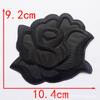 Adesivo de Aplique Flor Rosa de Tamanho Grande, Médio e Pequeno para Toalha de Mesa de Hotel e Lençol de Cama Reparo de Manchas Decalque para Passar a Ferro Adesivo para Tecido com Furo de Cigarro