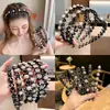 Diadema de Celebridad de Internet Nueva Ola 2022 Diadema Antideslizante Flequillo Cabello Suelto Cabello Trenzado Hebilla para el Cabello Lavado de Cara Sello de Perla Perezoso para el Cabello