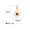 Moda Joker DIY Semiacabado Microincrustado Chapado en Cobre Accesorios de Girasol Accesorios Populares Europeos y Americanos Colgantes de Estrella