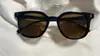 Gafas Cuadradas Semitransparentes de Color Té Negro con Montura Gruesa, Gafas de Sol de Moda de Alto Valor para Hombres y Mujeres, Populares en Redes Sociales, Perfectas para Fotos