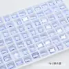 Dongzhou Crystal 6x8 Transparente Pequeños Cristales de Azúcar Hielo para Uñas Pedrería Cristal Artificial Hielo Transparente Sin Chapar Fondo de Punta Pedrería para Decoración de Uñas