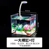 Aquário de Mesa, Tanque de Peixes de Plástico Transparente de Alta Transparência, Caixa para Peixe Betta, Ornamento de Paisagismo DIY, Tanque Ecológico Criativo