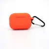 Adecuado para funda de auriculares Airpods3, Nueva funda Bluetooth para auriculares de tercera generación de Apple, Funda de silicona fina de una sola pieza de color sólido con hebilla