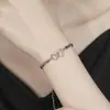 Pulsera Love Chopin para Mujer de Plata 925 con Corazones Entrelazados Pulsera de Moda Ins Elegante Diseño de Nicho Joyería