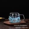 Taza Transparente de Flor Seca Perlada Comercio Exterior al por Mayor Taza de Jugo de Alto Borosilicato Recuerdo de Alto Valor Taza de Flor Real de Doble Pared Aislante