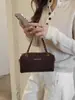 Bolso de cadena de cuero mate estilo Maillard vintage, nueva colección otoño/invierno 2026, bolso de trabajo/para el día a día de mujer, bolso de hombro, bolso cruzado