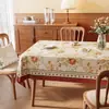 Nuevo mantel de estilo americano vintage para uso doméstico, de PVC lavable, impermeable y resistente al aceite, con un tacto lujoso y de alta gama, adecuado para mesas de comedor y mesas de centro.