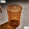 Papelera de alta calidad, elegante y minimalista con diseño transparente, perfecta para oficinas, dormitorios y salas de estar; un imprescindible para cada hogar