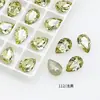Dongzhou Cristal 8x12 Gota d'Água Pedrarias para Nail Art Super Brilhantes Coloridas Formato de Pera Corte de Alta Qualidade DIY Decorações para Unhas de Boneca