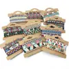 Set de 3 Piezas Venta Caliente Transfronteriza Cuerda de Mano Étnica Bohemia Retro Pulsera Tejida Colorida de Nepal Joyería