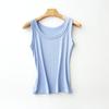 Chaleco con Almohadillas para el Pecho para Mujer con Tirantes Internos, Cubierta de Pecho con Hilo, Chaleco Deportivo Anti-Exposición para Mujer, Se Puede Usar Afuera en Verano, Mayoreo