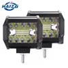Luz de Trabajo LED para Coche Haizg de 4 Pulgadas 60W Foco Faro Tira de Tres Filas Universal Inspección Súper Brillante