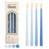 Velas Larga Cónica de Color Gradiente Morandi de 30 cm para Bodas y Banquetes, Velas Largas de Palo Coloridas Estilo Europeo, Sin Humo, Juego de 4