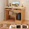 Escritorio de Madera Maciza para Computadora, Mesita de Noche Pequeña para Apartamentos Pequeños, Escritorio Estrecho para Dormitorio Uso en Casa, Escritorio de Estudio para Estudiantes