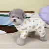 Ropa para Perros para Teddy, Pomerania, Bichón, Perros Pequeños y Gatos, Ropa para Mascotas que Cubre la Panza para Otoño e Invierno, 25 Conjuntos de Polar de Cuatro Patas que Cubren la Panza