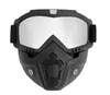 Capacete de motocross off-road, óculos de pilotagem, à prova de vento, à prova de areia, à prova de poeira, proteção UV, formato de caveira, óculos de proteção full-face