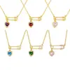 Collar con Broche de Corazón Transfronterizo Europeo y Americano para Mujer, Cadena para Clavícula Personalizada de Acero de Titanio de Lujo Ligero, Collar de Gama Alta de Nicho Estilo Ins