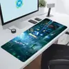 Juego Cyberpunk Tecnología Futurista Alfombrilla de Ratón Súper Grande Tecnología de Gaming E-Sports Alfombrilla de Oficina Extra Grande Borde Antideslizante con Bloqueo