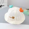 Bebés niños y niñas primavera y verano lindo súper lindo malla transpirable sombrero de pescador protección solar sombrero para el sol infantil 1-2 años