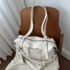 Bolso Tote de Cuero Aceitoso y Encerado Transfronterizo Retro de Gran Capacidad 2026 Nuevo Bolso de Hombro Único de Moda con Personalidad Bolsos de Nicho