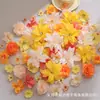 Flores artificiais de cores mistas pacote de material DIY flores falsas presilhas coroas de flores acessórios Hanfu cabeças de flores flores para uso em casamentos toque de alta qualidade
