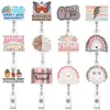 Porta-Crachá Retrátil de Acrílico, Clipe de Crachá Divertido, Porta-Crachá de Identificação Retrátil Fofo, Porta-Crachá Retrátil Personalizado com Glitter Fácil de Puxar