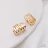 Clipes de Orelha em Formato de C Preenchidos com Ouro 14K que Preservam a Cor Sem Furo Clipe de Osso da Orelha Fivelas de Orelha Brincos Feitos à Mão DIY Joias de Orelha Acessórios Artesanais