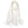 Atacado de fábrica lenço grande de chifon liso, lenço xale protetor solar, lenço de uso duplo, lenço versátil, toalha de praia, verão, primavera e outono