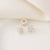 Gao Bao Oro de 14K Set de Color Zircón Rueda Perla de Agujero Grande Pulsera Hecha a Mano DIY Plata Perla de Transferencia Colgante de Collar