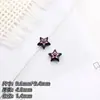 Estrella de Cinco Puntas de Aleación Colorida Agujero Recto Cuentas Sueltas DIY Abalorios Espaciadores Cadena para Teléfono Pulsera Collar Accesorios de Joyería