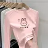 Ropa interior para niñas de otoño e invierno con forro polar, camiseta de manga larga ajustada estilo coreano, top interior cálido cepillado para niños mayores