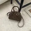 Bolsa com Estampa de Laço para Mulheres 2025 Inverno Novo Estilo Bolsa de Ombro Único Transversal Bolsa de Mão Casual de Alto Valor Bolsa Quadrada Pequena