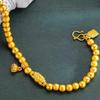 Pulsera Vietnam Sha Jinlian Oro Falso Lujo Ligero Nicho Exquisito Pulsera de Loto Joyería Regalo de Cumpleaños