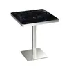 Mesa de Comedor Rectangular de Pizarra Importada para Villas de Lujo Ligero, Muebles de Comedor Italianos Minimalistas de Mármol Natural