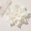 Lindo Acessórios de Flor de Pérola em Cetim Romântico Estilo Francês DIY Roupas Acessórios de Cabelo Presilhas de Cabelo Corsage Acessórios de Joias