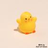 Micro Paisaje Caricatura Estéreo Resina Pollito Amarillo Muñeco DIY Escritorio Coche Llavero Joyería Decorativa Pequeños Adornos