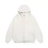 Nueva Sudadera con Capucha y Cremallera de Algodón Mamba Suelta de Gama Alta Estilo Americano High Street Cardigan Sudadera de Color Sólido para Hombres y Mujeres