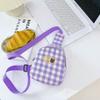 Riñonera Infantil de Cuadros, Estilo Fresco para Niños y Niñas, Mochila de Moda, Versión Coreana, Nueva Bolsa Infantil Primavera/Verano 2026