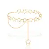 Amazon Cruzada Estrela do Mar Pérola Corrente de Cintura Moda Personalidade Garota Popular Casual Estilo Férias Série Oceânica Decoração de Cintura Feminina