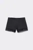 Pantalones de Satén Empalmados Anti-Exposición de Nuevo Estilo para Mujer Que Se Pueden Usar Afuera Talla Grande de Seda de Hielo Verano Delgados Encaje Pantalones Cortos Base